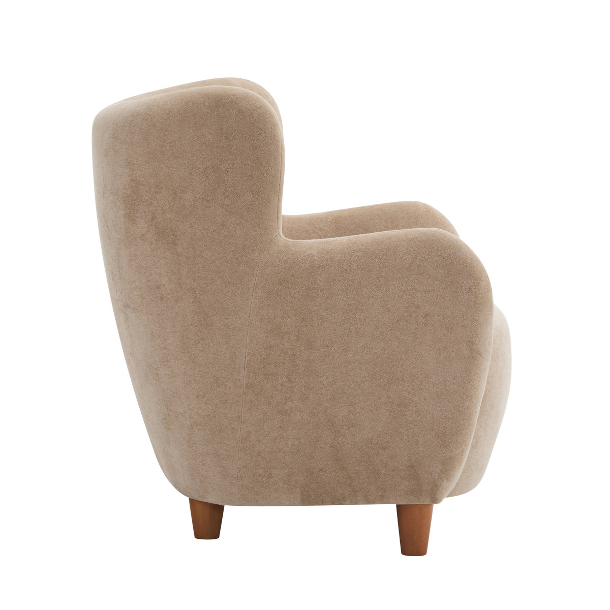 Reshami Wing Back Fabric Upholstered Accent Chair